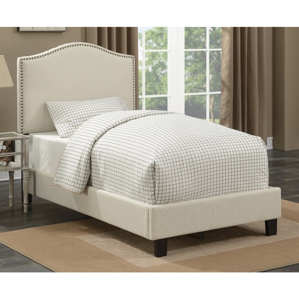 Sheffield Ivory Upholstered Twin Bed By Greyson Living Free Sheffield Ivory Upholstered Twin Bed By Greyson Living