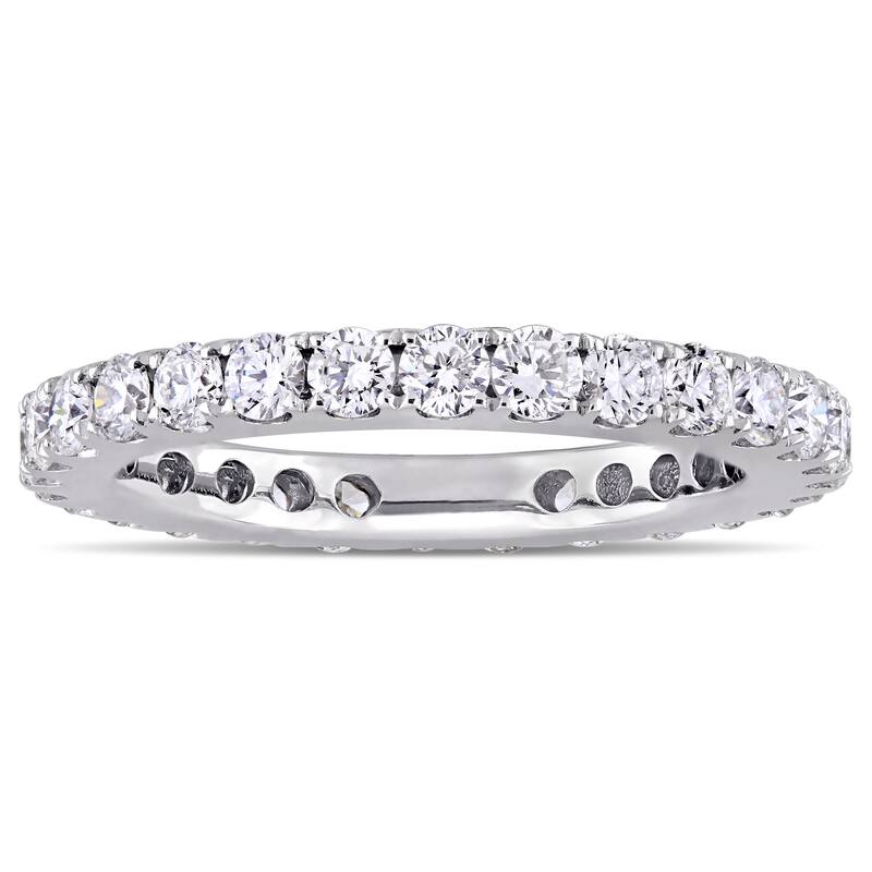 Miadora Signature Collection 14k White Gold 1ct TDW Diamond Full Eternity Band (G-H, SI1-SI2)
