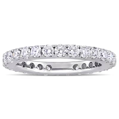 Miadora Signature Collection 14k White Gold 1ct TDW Diamond Full Eternity Band (G-H, SI1-SI2)