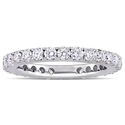 Miadora Signature Collection 14k White Gold 1ct TDW Diamond Full Eternity Band (G-H, SI1-SI2)