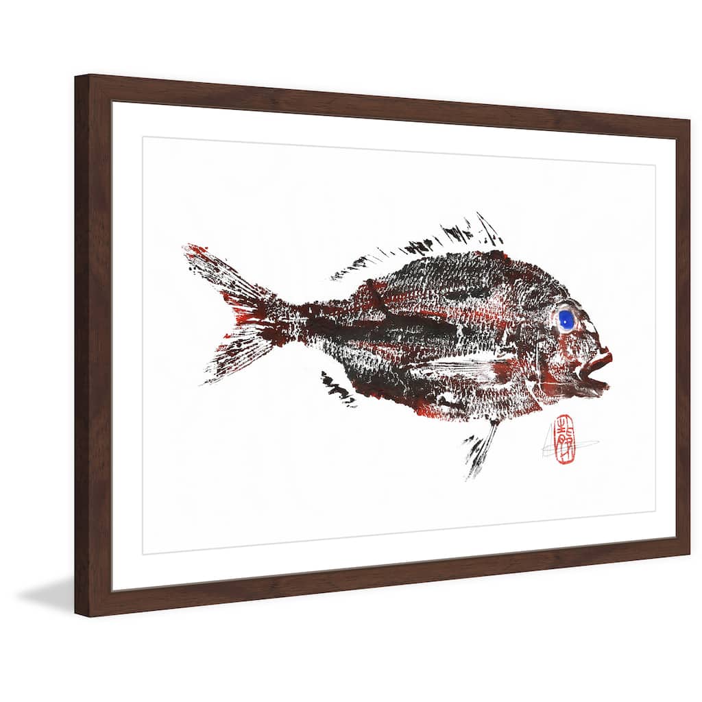 'Dirty Snapper' Framed Painting Print
