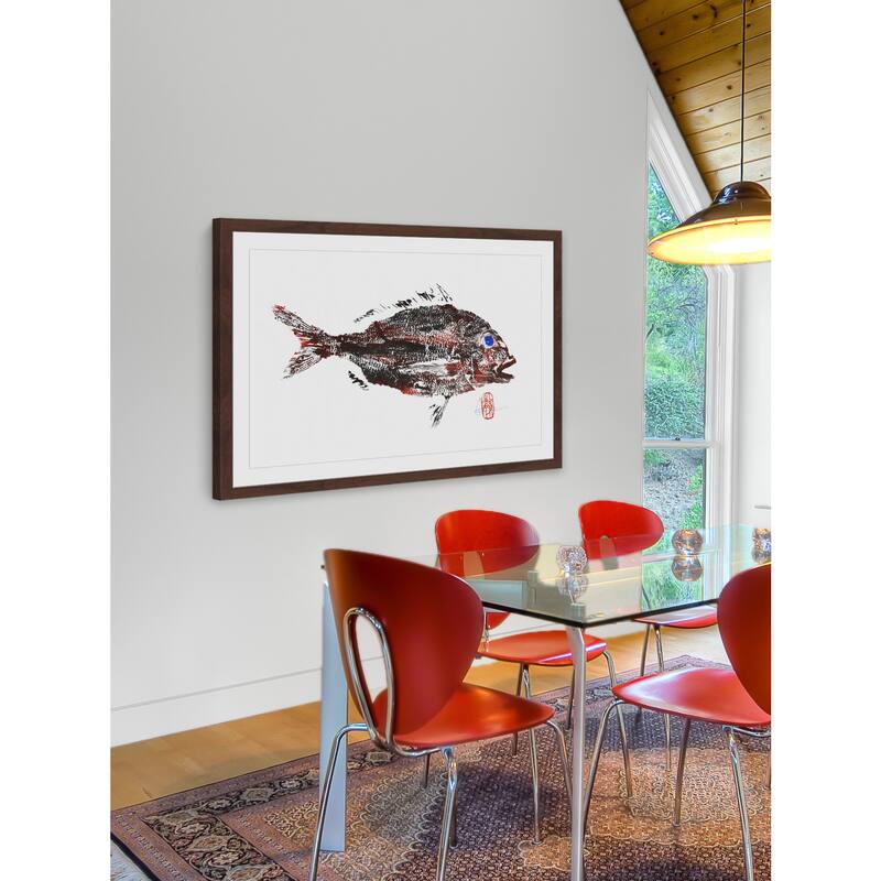 'Dirty Snapper' Framed Painting Print