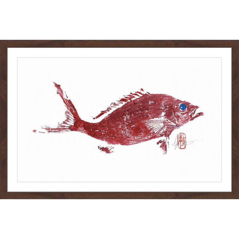 'Red Snapper 2' Framed Painting Print