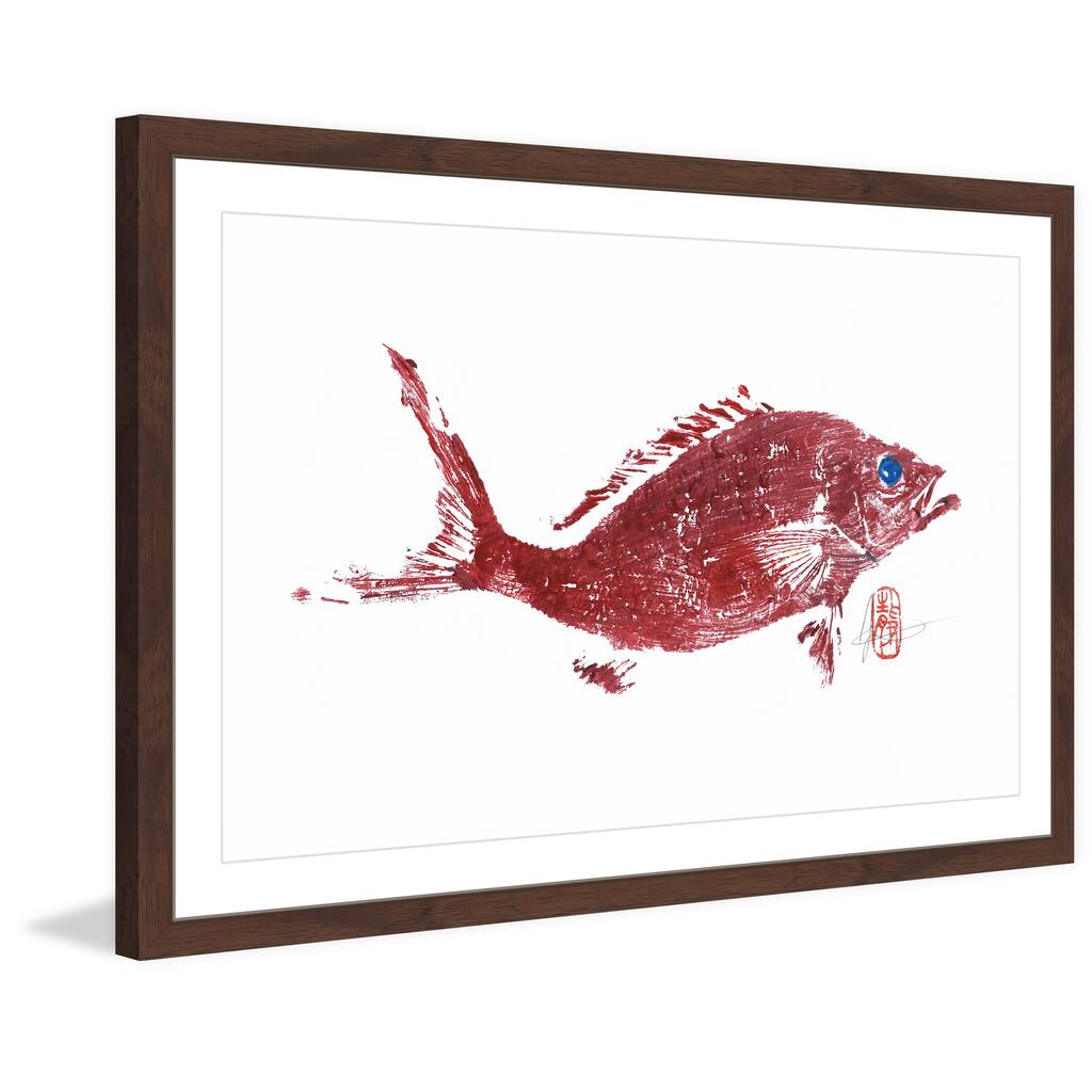 'Red Snapper 2' Framed Painting Print