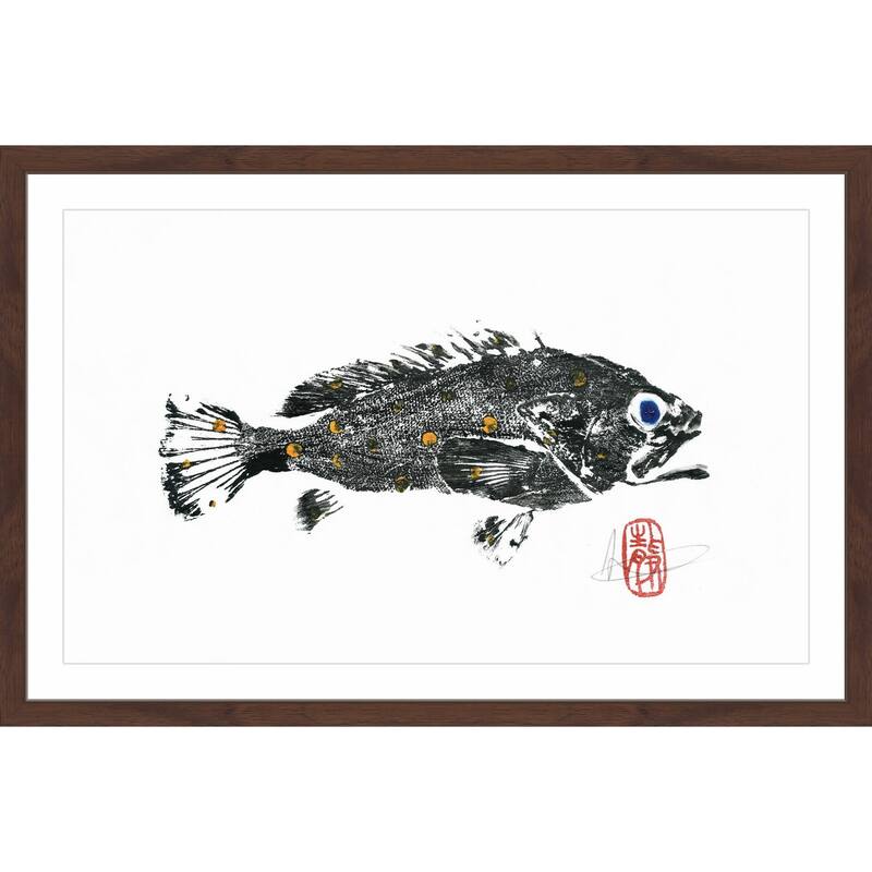 'Scamp Grouper' Framed Painting Print