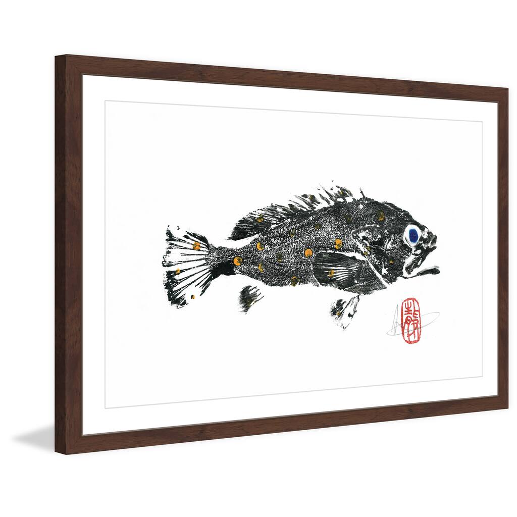 'Scamp Grouper' Framed Painting Print