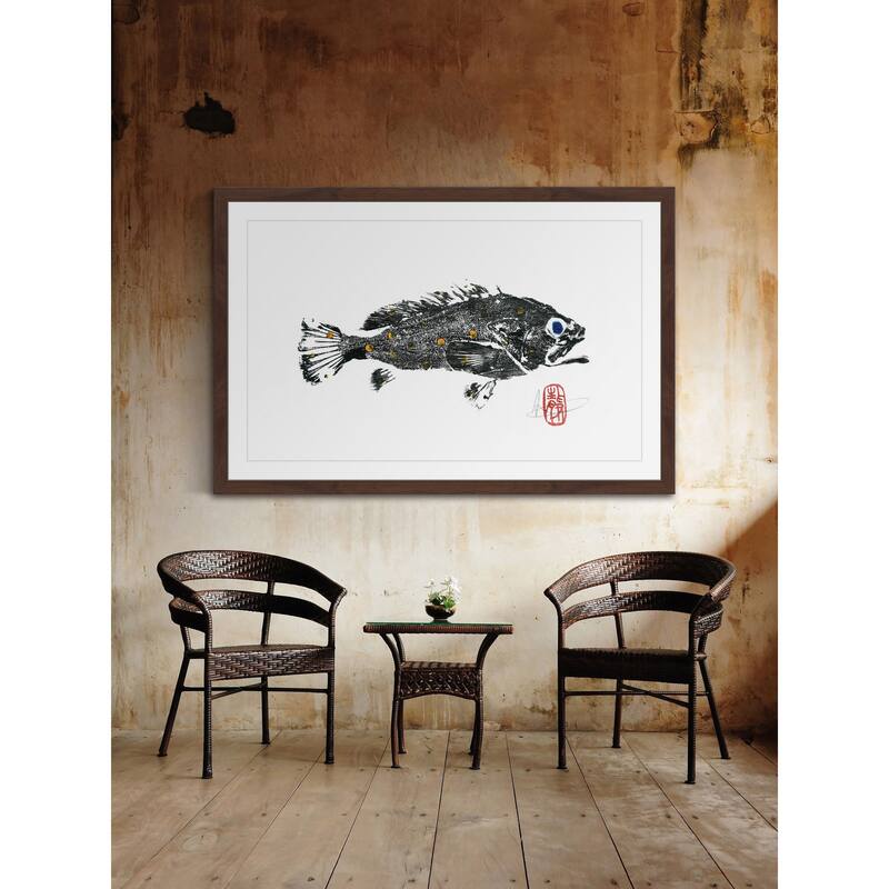 'Scamp Grouper' Framed Painting Print