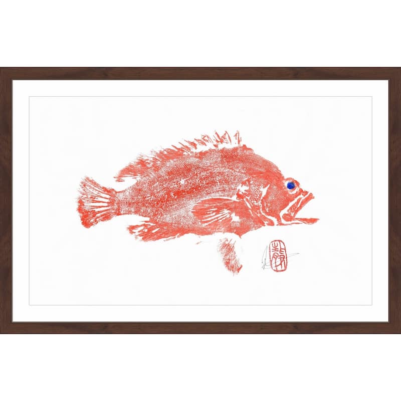 'Speckled Grouper' Framed Painting Print