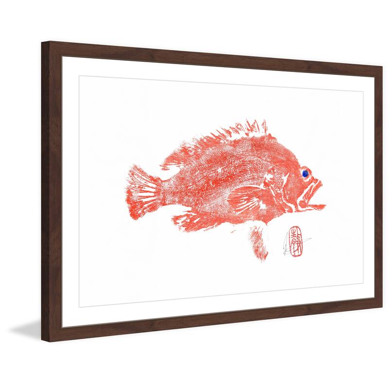 'Speckled Grouper' Framed Painting Print