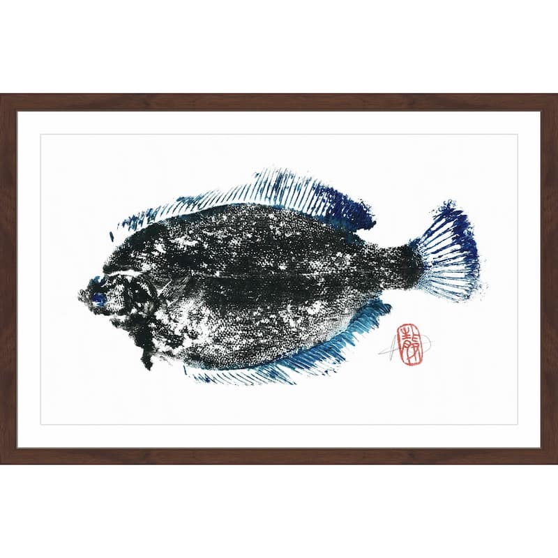 'Summer Flounder' Framed Painting Print