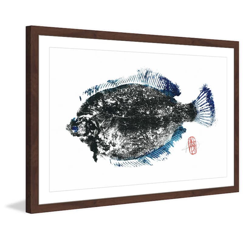 'Summer Flounder' Framed Painting Print
