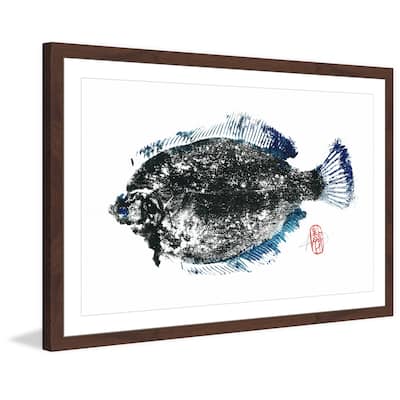 'Summer Flounder' Framed Painting Print