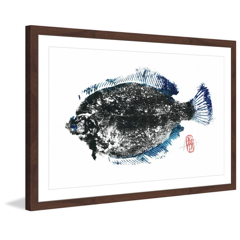'Summer Flounder' Framed Painting Print
