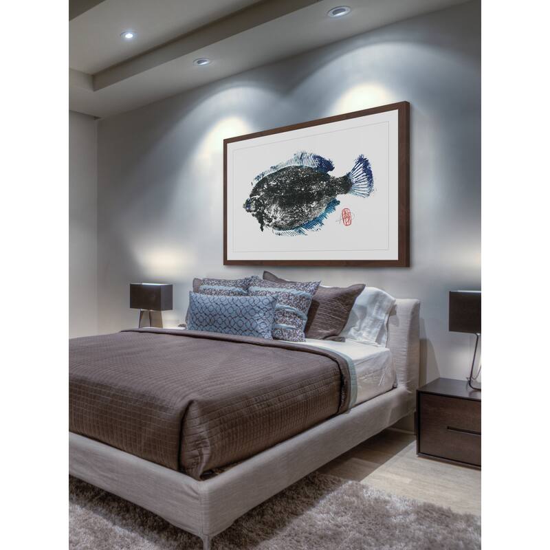 'Summer Flounder' Framed Painting Print