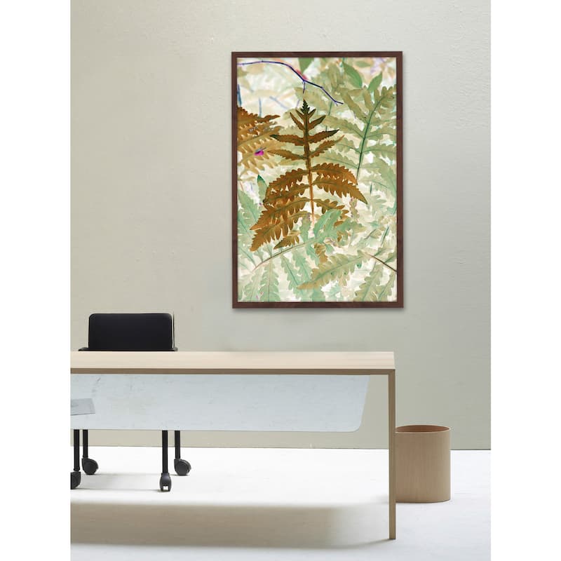'Golden Fern' Framed Painting Print