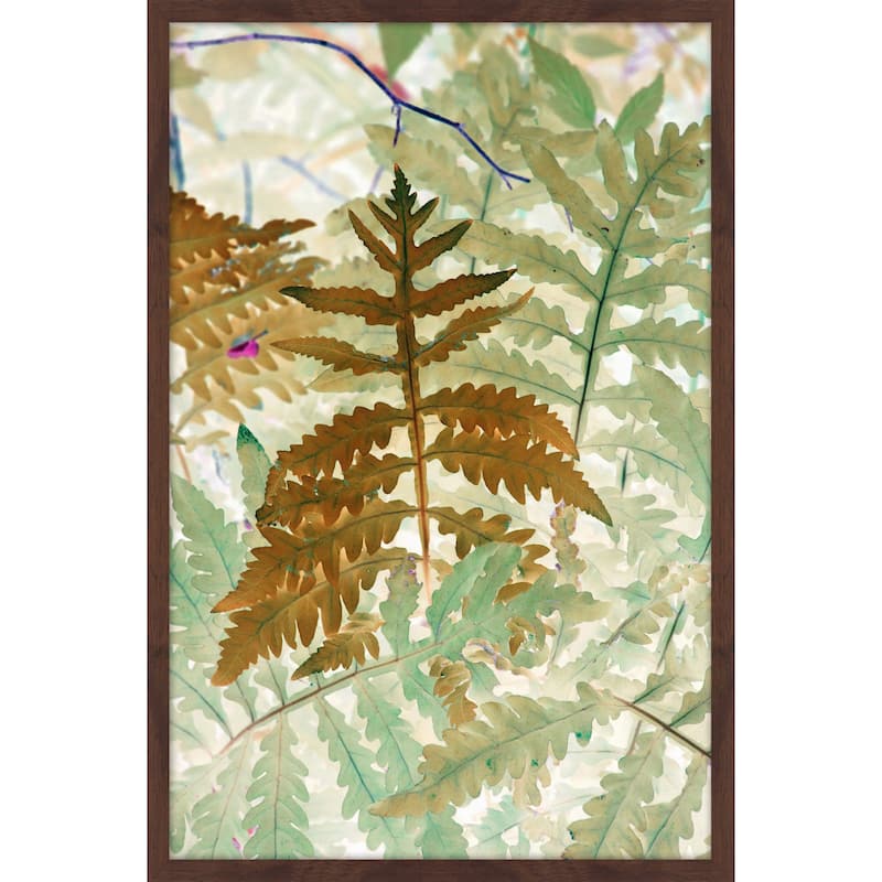 'Golden Fern' Framed Painting Print