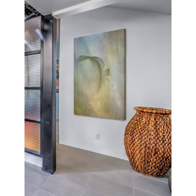 'Falling Feather' Painting Print on Wrapped Canvas - Multi-Color