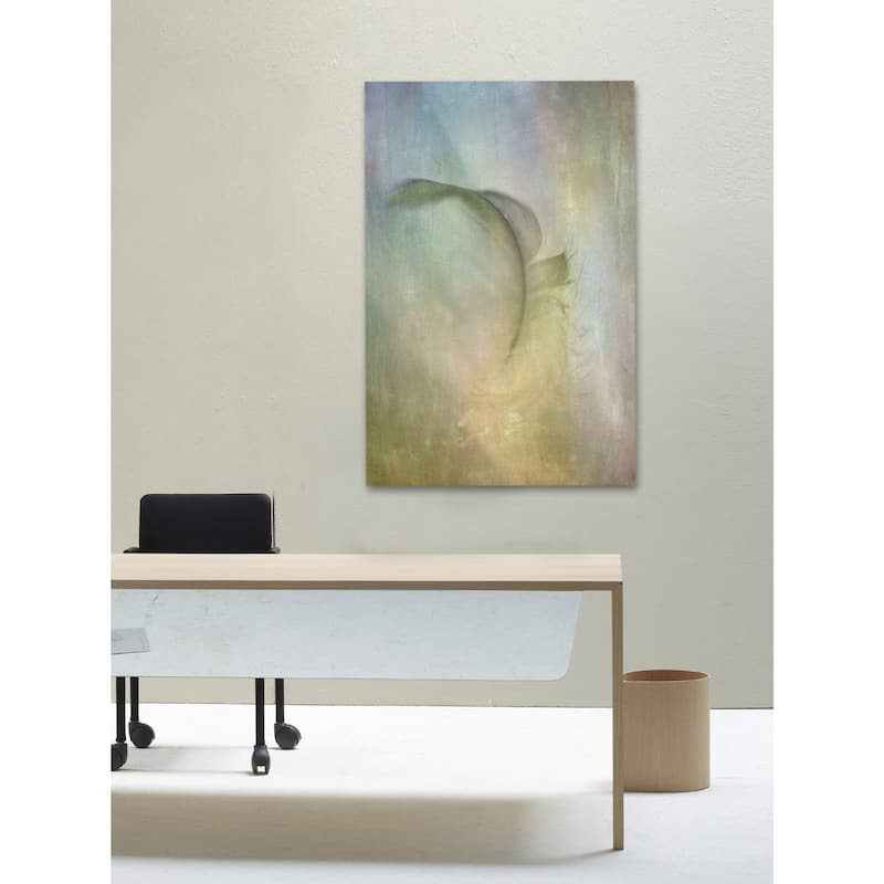 'Falling Feather' Painting Print on Wrapped Canvas - Multi-Color