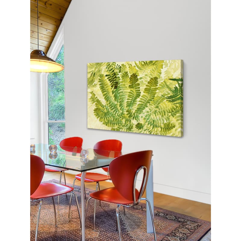'Fern Fantasy I' Painting Print on Wrapped Canvas - Multi-Color