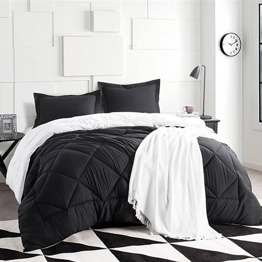 BYB Black/White Reversible Comforter (Shams Not Included)