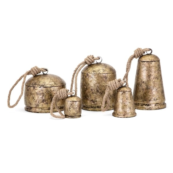 Vintage Indian BRASS Bells, Home Decor, 1.6 inch, Temple