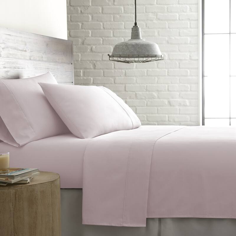 22- inch Extra Deep Pocket Cotton Solid 4-piece Sheet Set