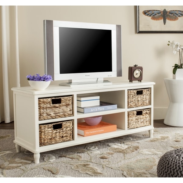 Heyer Distressed White Entertainment Unit On Free Heyer Distressed White Entertainment Unit