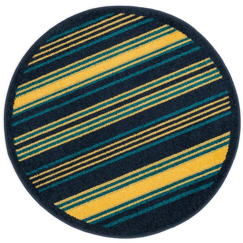 Alexander Home Palm Striped Rug