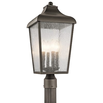 Kichler Lighting Forestdale Collection 4-light Olde Bronze Outdoor Post Mount