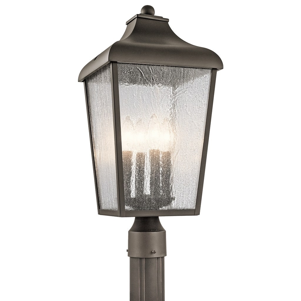 Kichler Lighting Forestdale Collection 4-light Olde Bronze Outdoor Post Mount