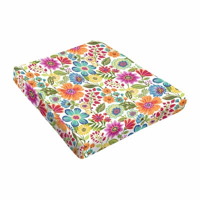 Galliford Multi Floral Indoor/ Outdoor 18 Inch Tapered Cushion