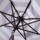 preview thumbnail 4 of 2, SAFAVIEH Maui Single Scallop Striped 9 Ft Navy/ White Crank Umbrella