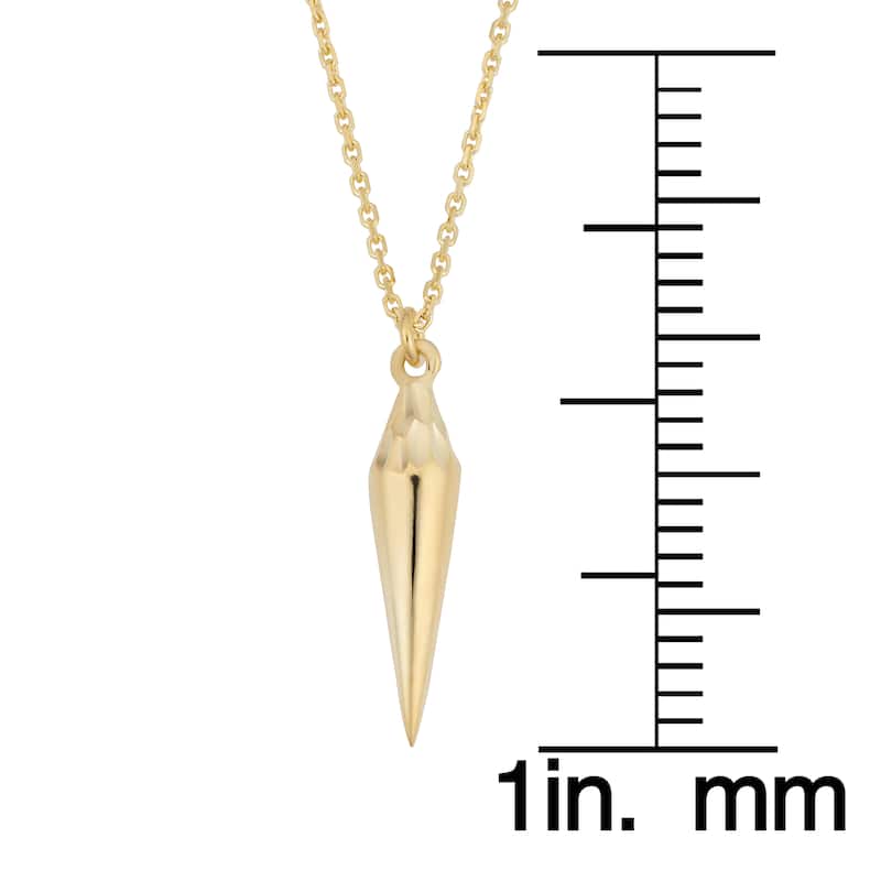 Fremada Italian 14k Yellow Gold Hypnosis Pendulum Necklace (18 inches)