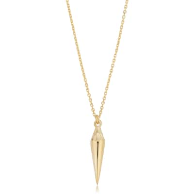 Fremada Italian 14k Yellow Gold Hypnosis Pendulum Necklace (18 inches)