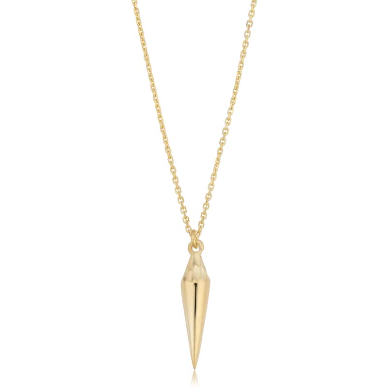 Fremada Italian 14k Yellow Gold Hypnosis Pendulum Necklace (18 inches)