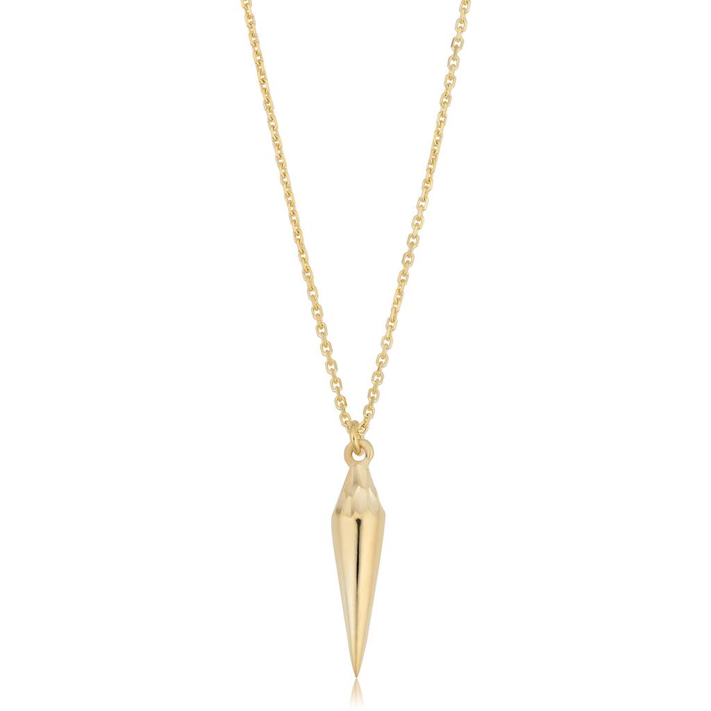 Fremada Italian 14k Yellow Gold Hypnosis Pendulum Necklace (18 inches)