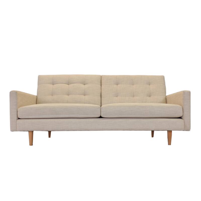 Lawrence Mid-Century Modern Eco-Friendly Sofa - Beige