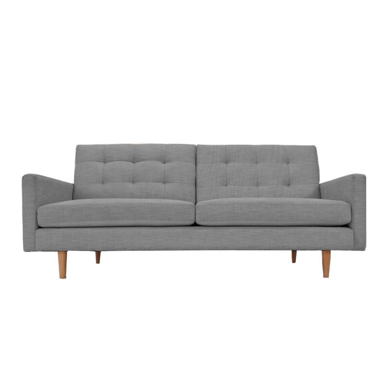 Lawrence Mid-Century Modern Eco-Friendly Sofa - Grey