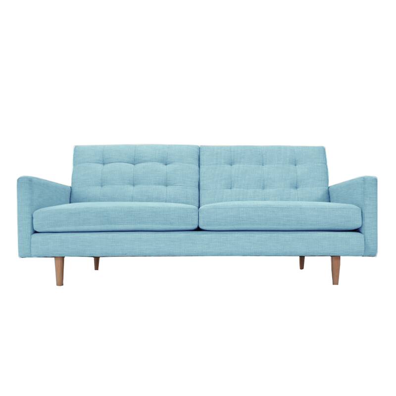 Lawrence Mid-Century Modern Eco-Friendly Sofa - Blue