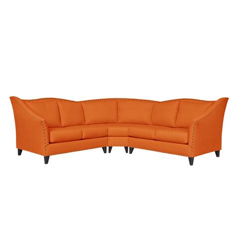 Carolina Traditional Curved Sectional Sofa