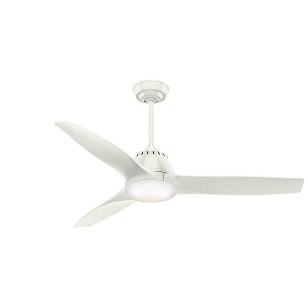 Casablanca 52" Wisp Ceiling Fan with LED Light Kit and Handheld Remote - Fresh White