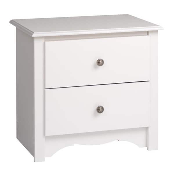 Shop Monterey Two Drawer Nightstand On Sale Overstock 19856124 White