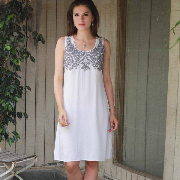 viscose shift dress