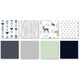 Sweet Jojo Designs Navy and Mint Woodsy Collection 9-piece Crib Bedding Set - Thumbnail 6