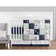 Sweet Jojo Designs Navy and Mint Woodsy Collection 9-piece Crib Bedding Set - Thumbnail 0