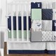 Sweet Jojo Designs Navy and Mint Woodsy Collection 9-piece Crib Bedding Set - Thumbnail 2