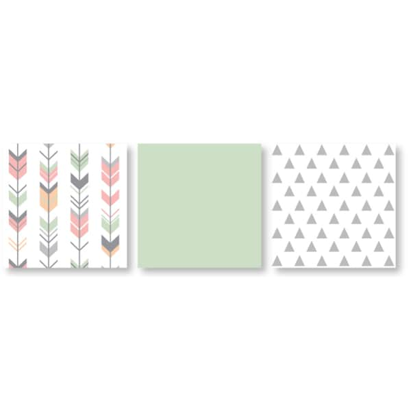 Sweet jojo designs mod arrow collection coral and clearance mint