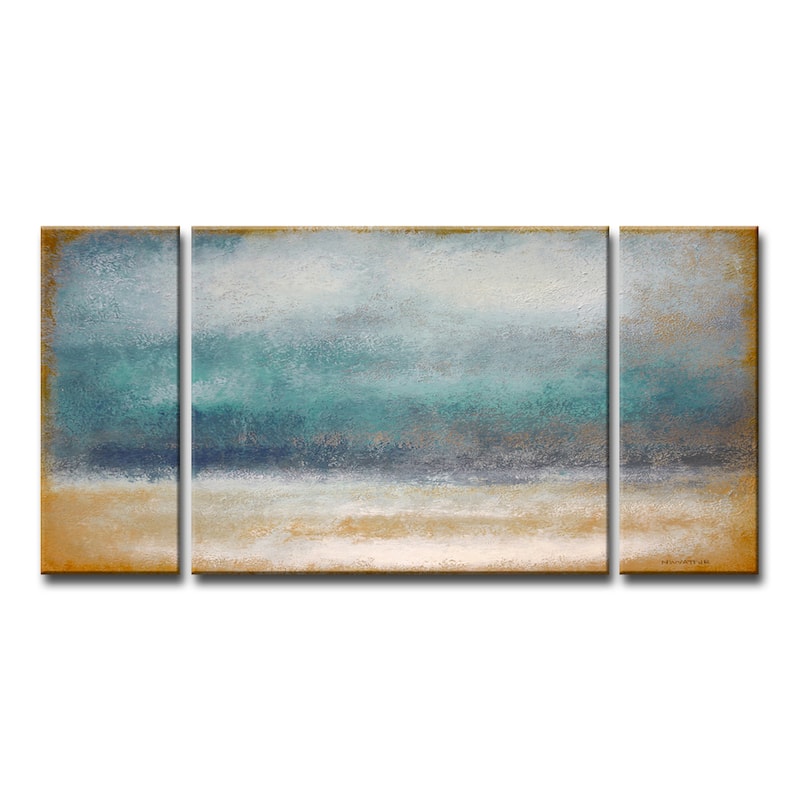 'Tempest' by Norman Wyatt Jr. 3-Piece Canvas Wall Art Set