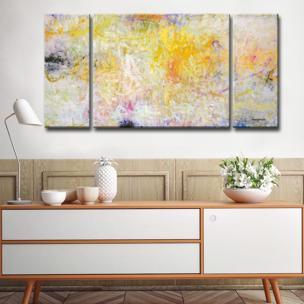 Contentment' 3-Piece Wrapped Canvas Wall Art Set