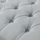 preview thumbnail 22 of 20, Livingstone Linen Button Tufted Ottoman with X-Legs
